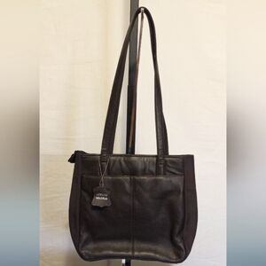 Gianni Bernini brown leather shoulder bag